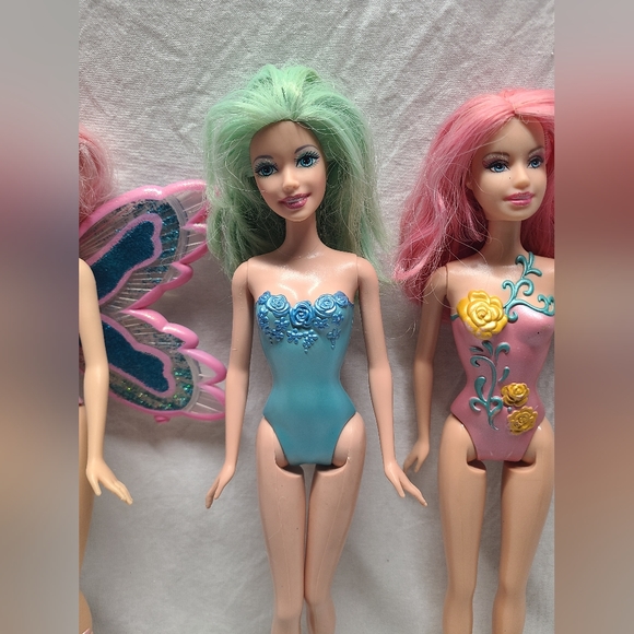 2006 Mattel Barbie Fairytopia Mermaidia Glitter Swirls Plus 2 Extra Dolls- Read - Picture 3 of 16
